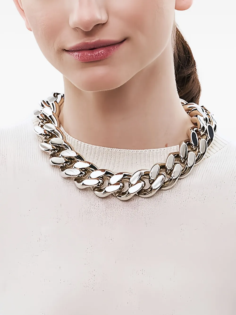 Vanessa Baroni chain-link necklace - Zilver