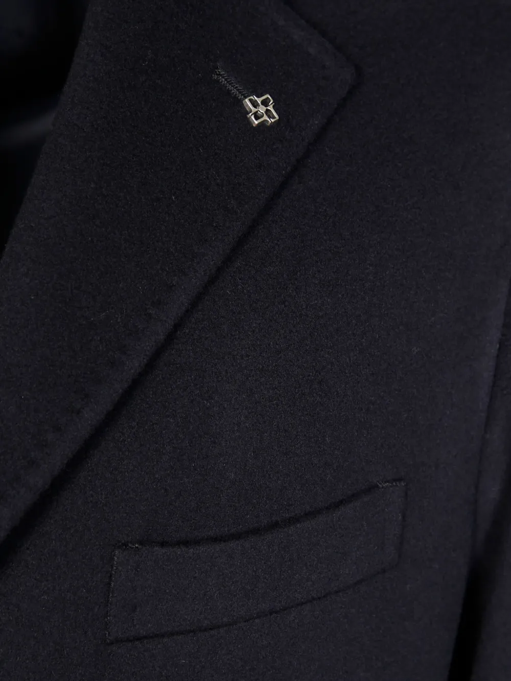 Tagliatore Single-breasted Coat In Blue