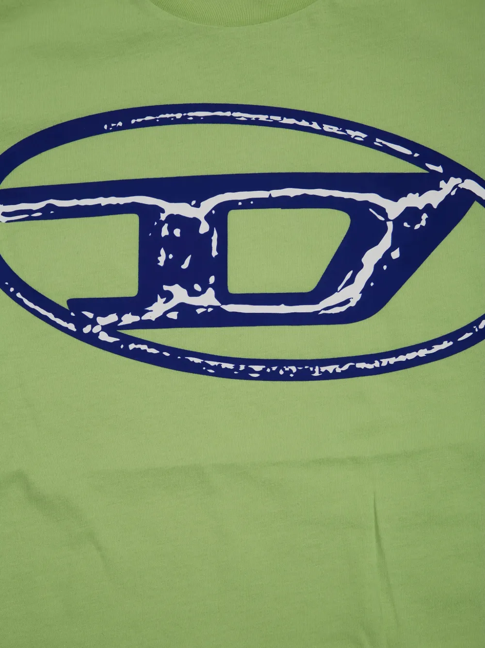 Diesel Kids T-shirt met logoprint Groen
