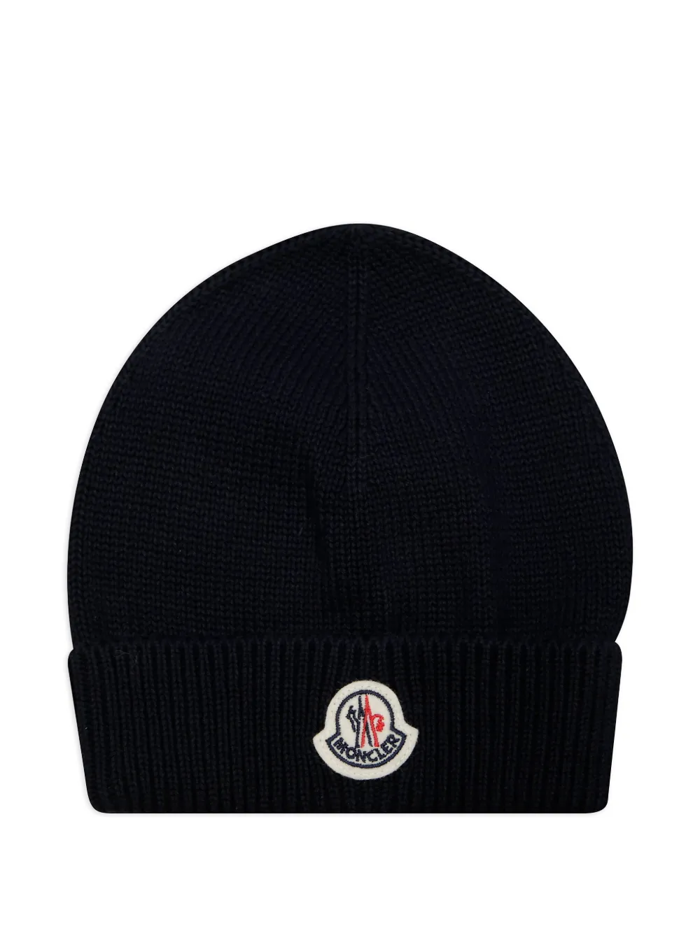 Moncler Enfant logo-patch beanie | Blue | Image 1