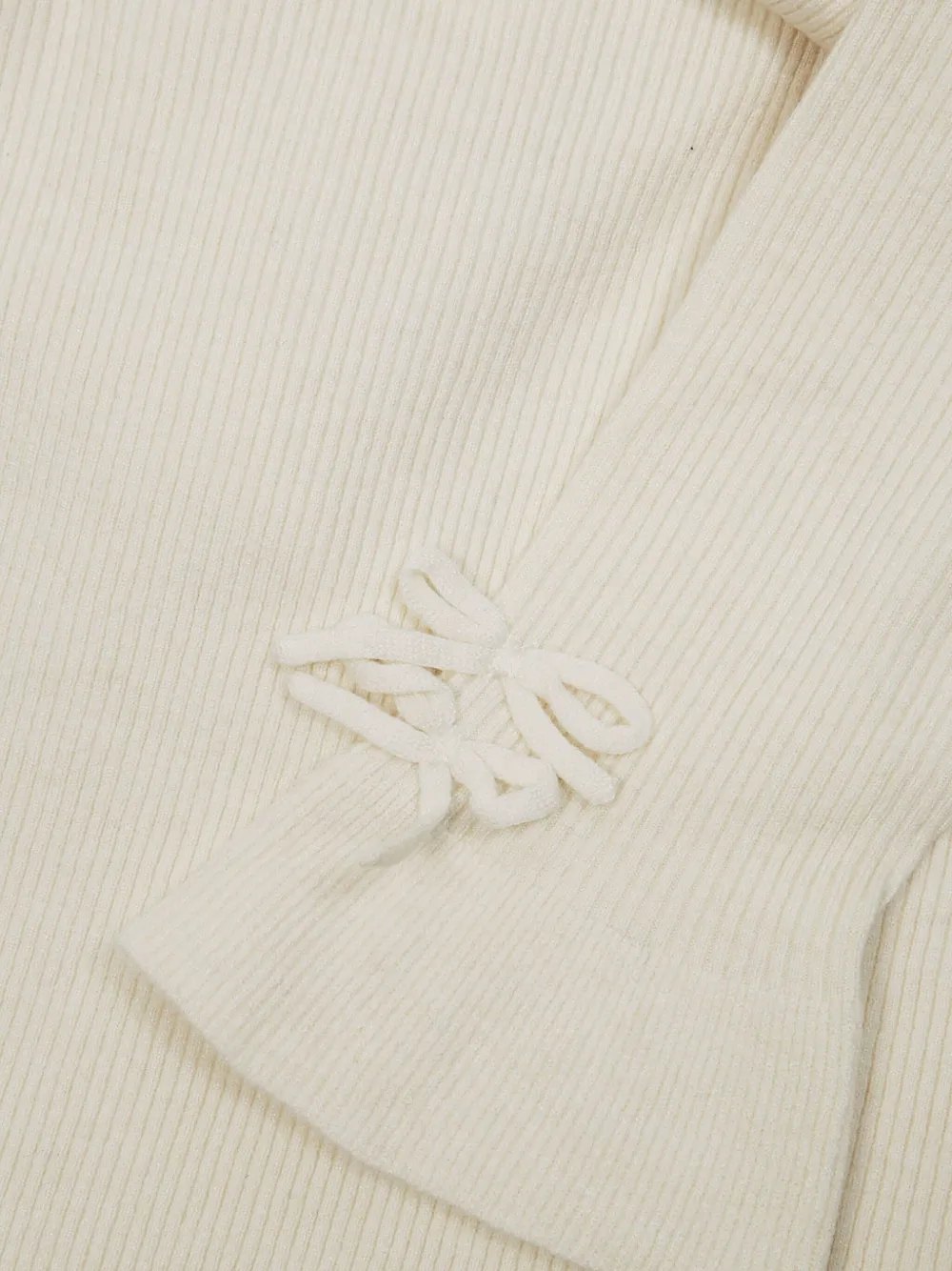Liu •jo Dolcevita Tie-detailing Sweater In Neutral