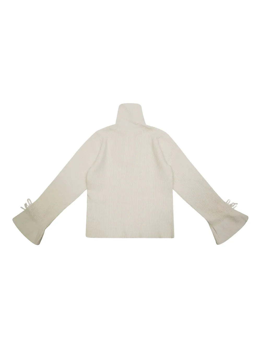 Liu •jo Dolcevita Tie-detailing Sweater In Neutral