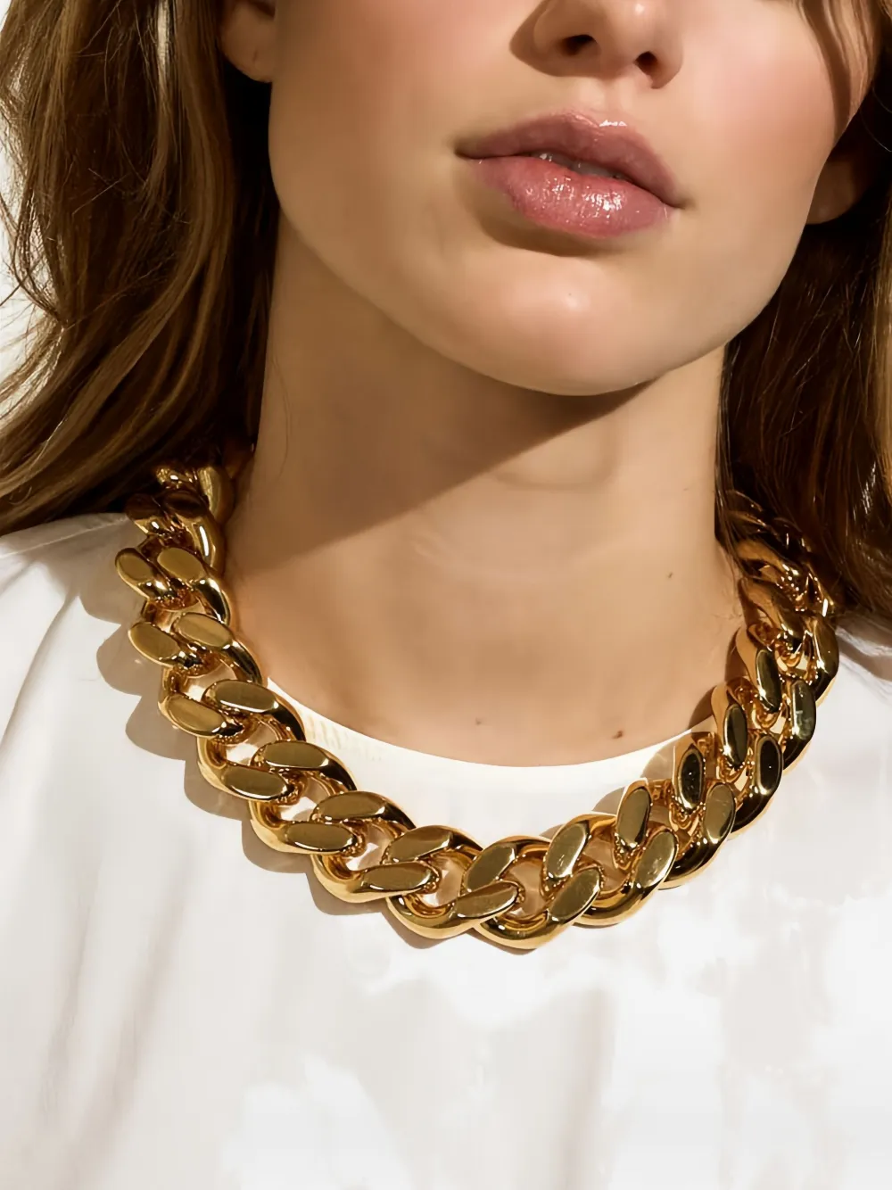 Vanessa Baroni chain-link necklace - Goud