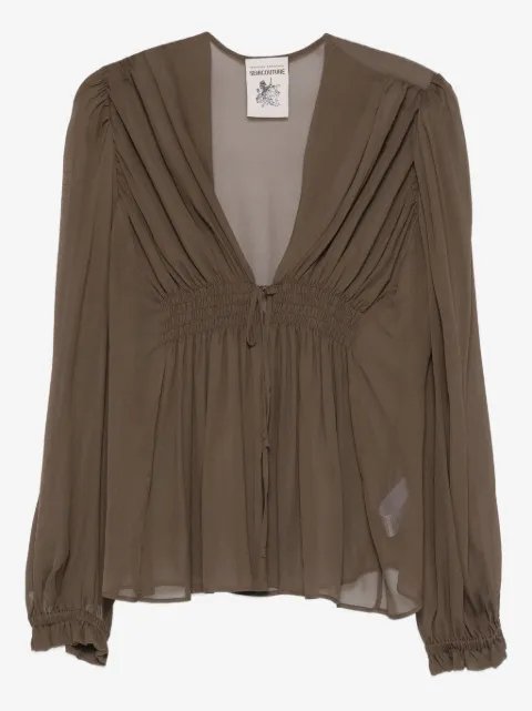 Semicouture gathered blouse