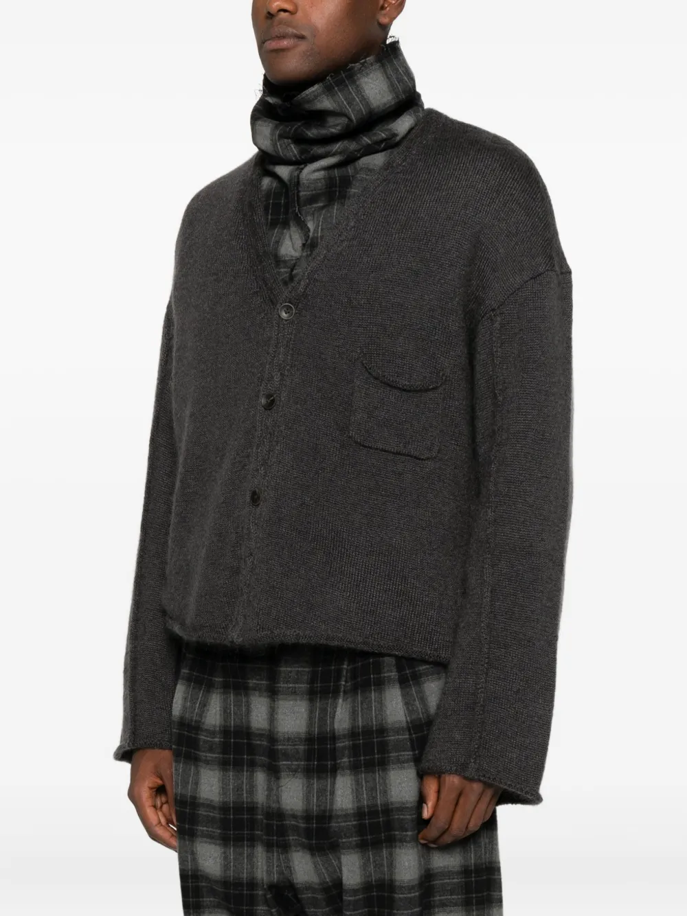 Individual Sentiments V-neck Cardigan In Multi