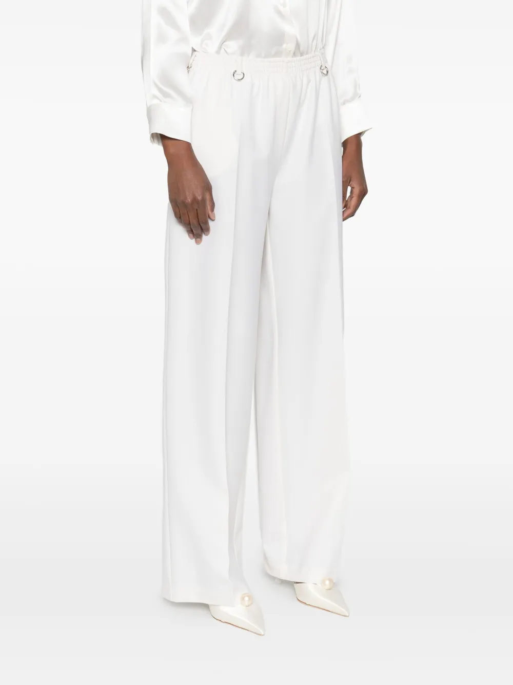 MEDEEA Broek verfraaid met ring WHITE