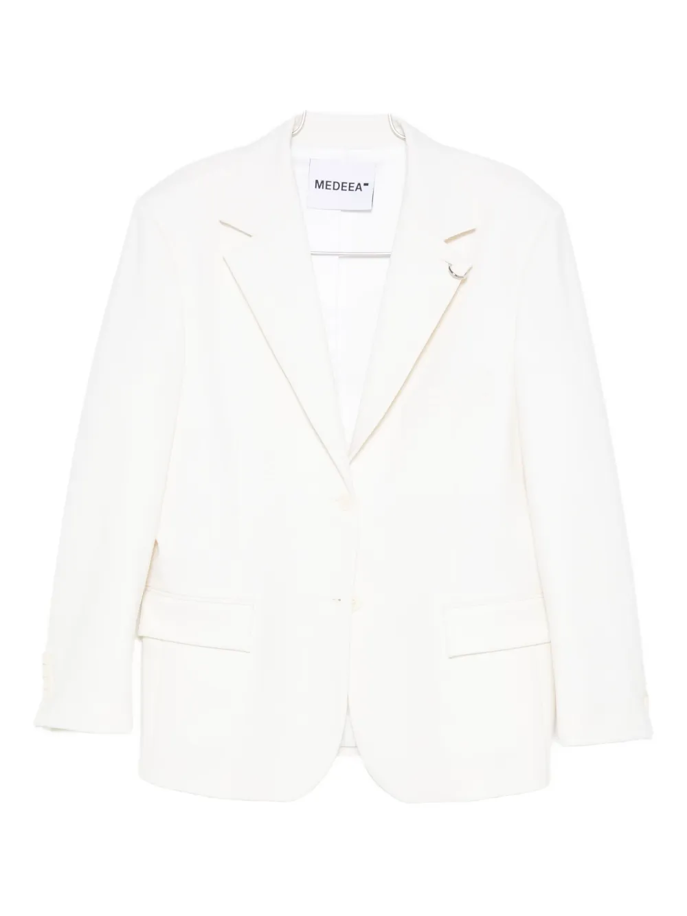Medeea Single-breasted Blazer In White