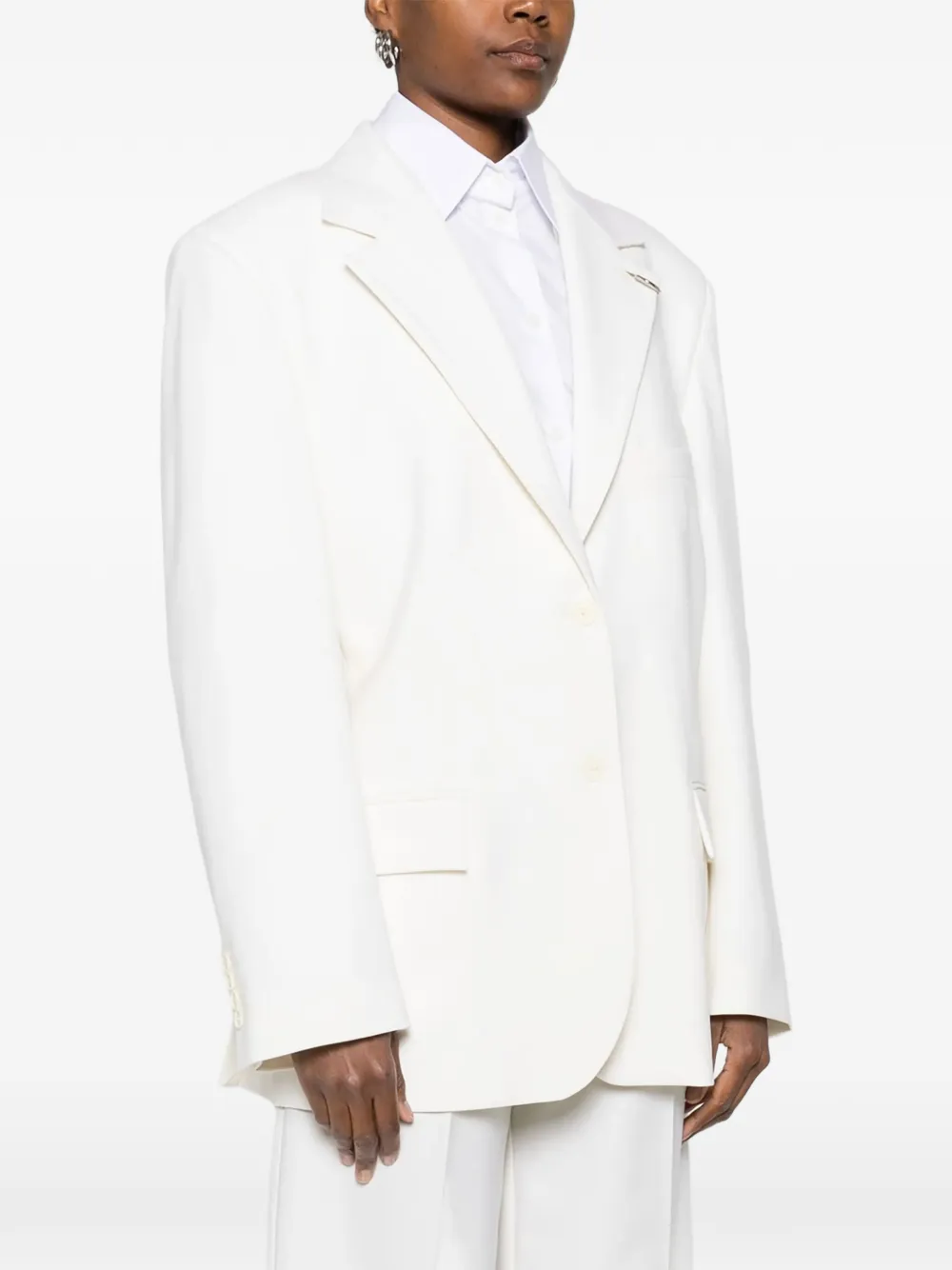  Medeea Blazer Con Botones - Blanco 