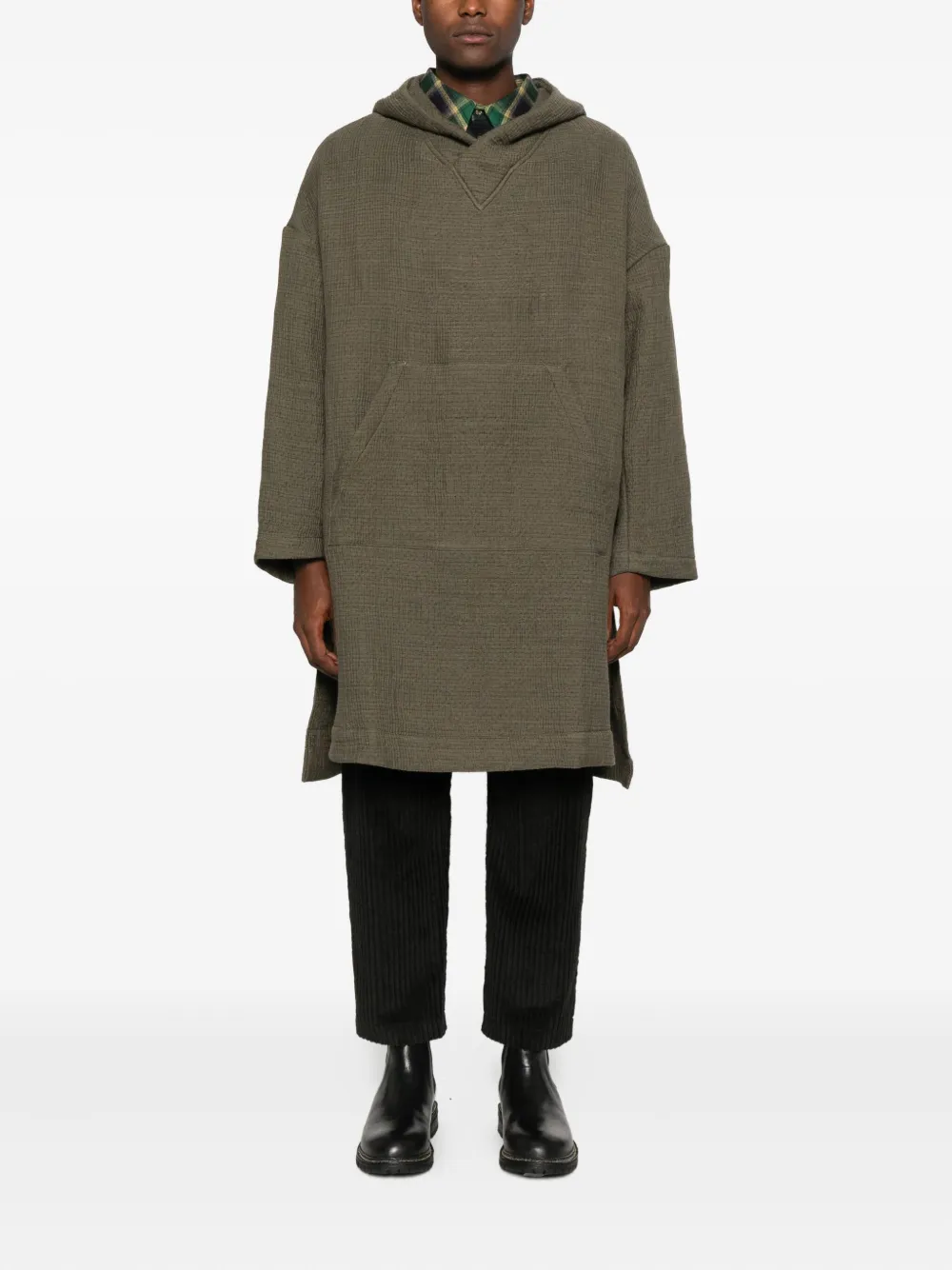 Individual Sentiments hooded long-sleeved coat | Trench Coats  | Image 2
