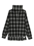 Individual Sentiments roll-neck plaid sweatshirt - Black