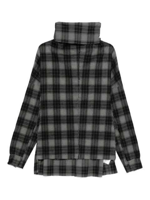 Individual Sentiments roll-neck plaid sweatshirt 
