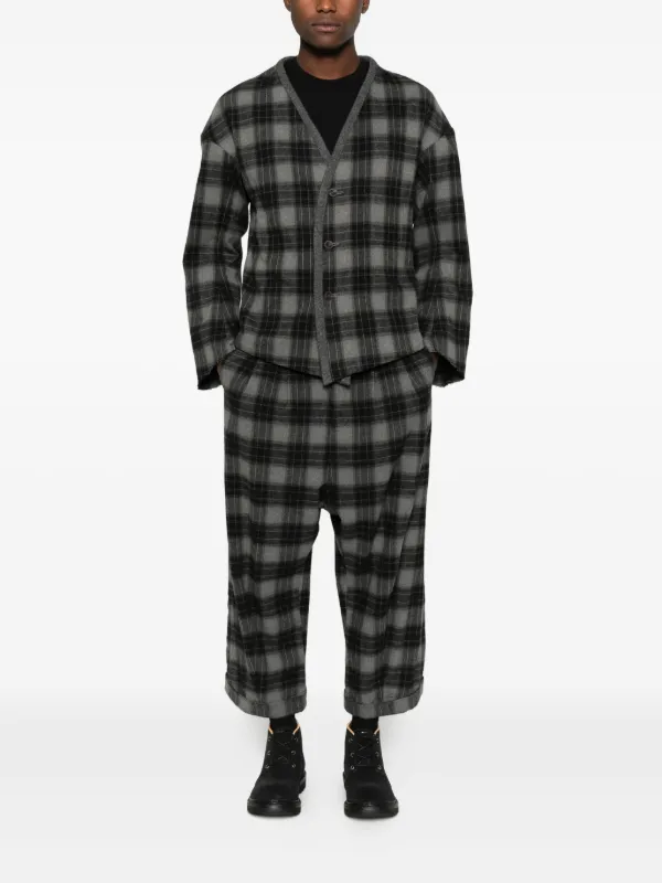 Individual Sentiments plaid-pattern Cardigan | Grey | FARFETCH