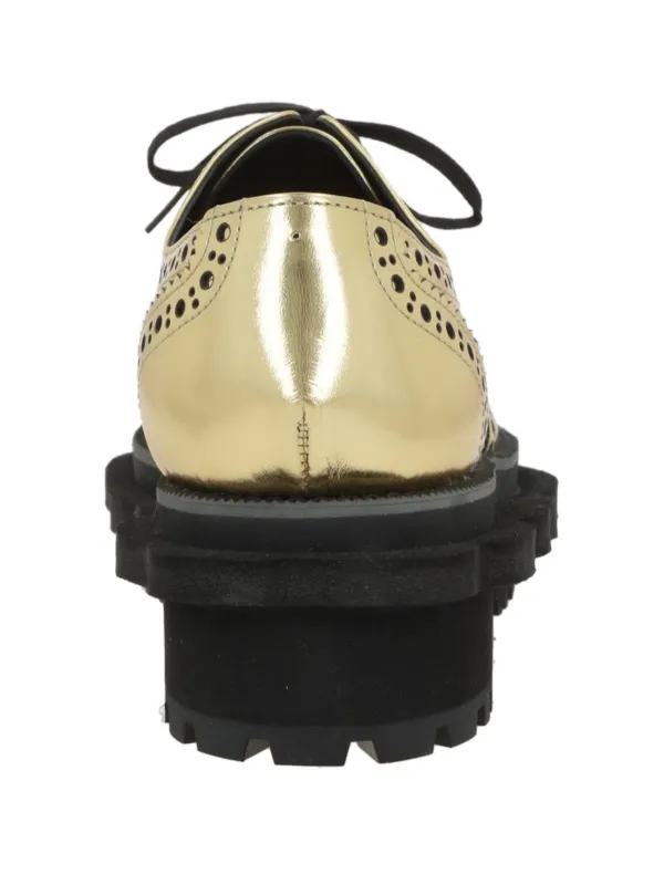 靴 tao COMME des GARCONS Comme Des Garçons TAO full-brogue Platform Derby Shoes | Gold
