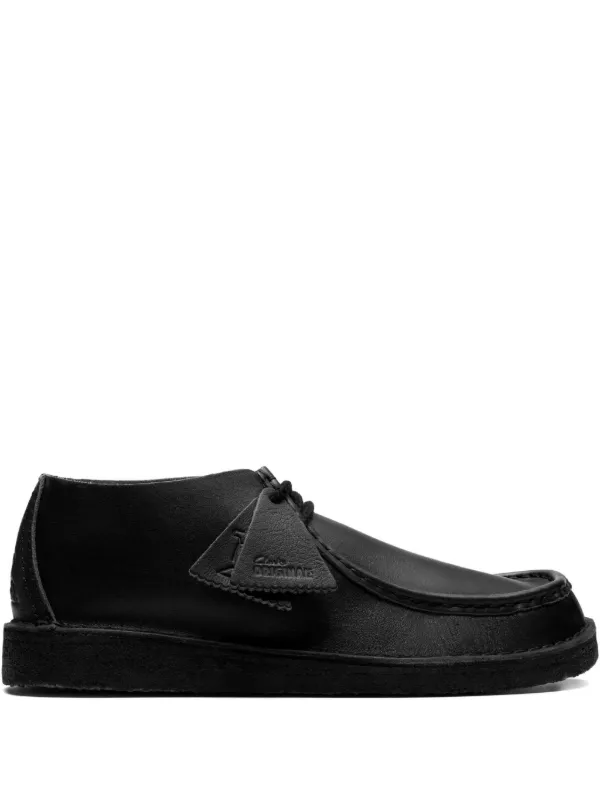 Clarks Originals Bota Nomad De Couro Com Cadarço | Preto | FARFETCH BR