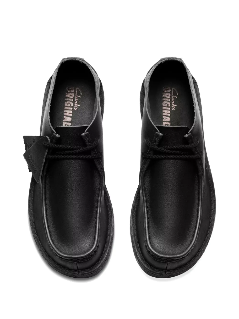 Clarks Originals Nomad leren desert boots met veters Zwart