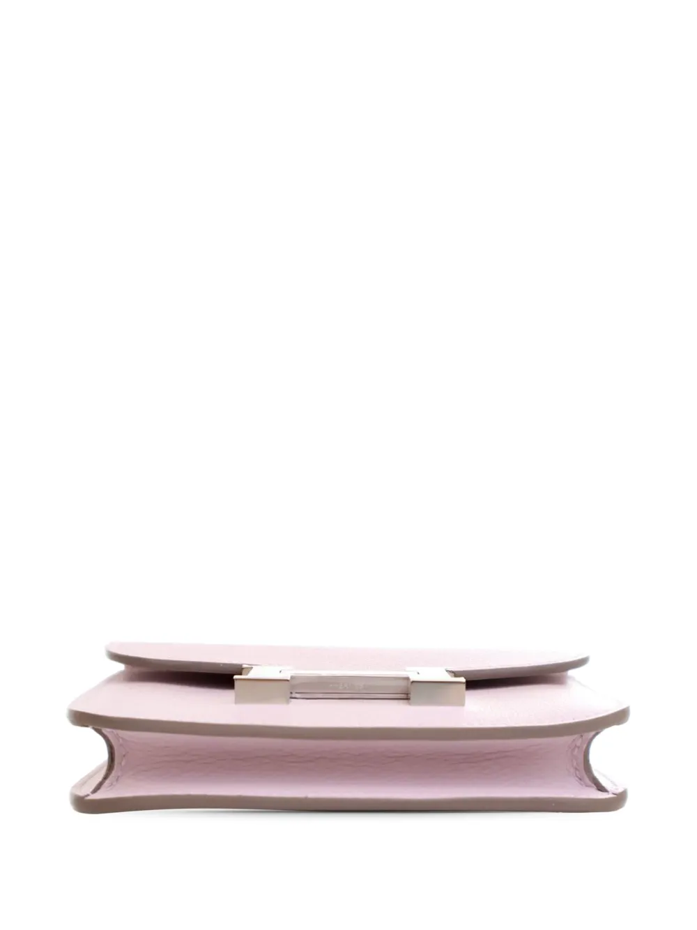 Pre-owned Hermes 2022 Evercolor Constance Slim Wallet Small Wallets In Pink