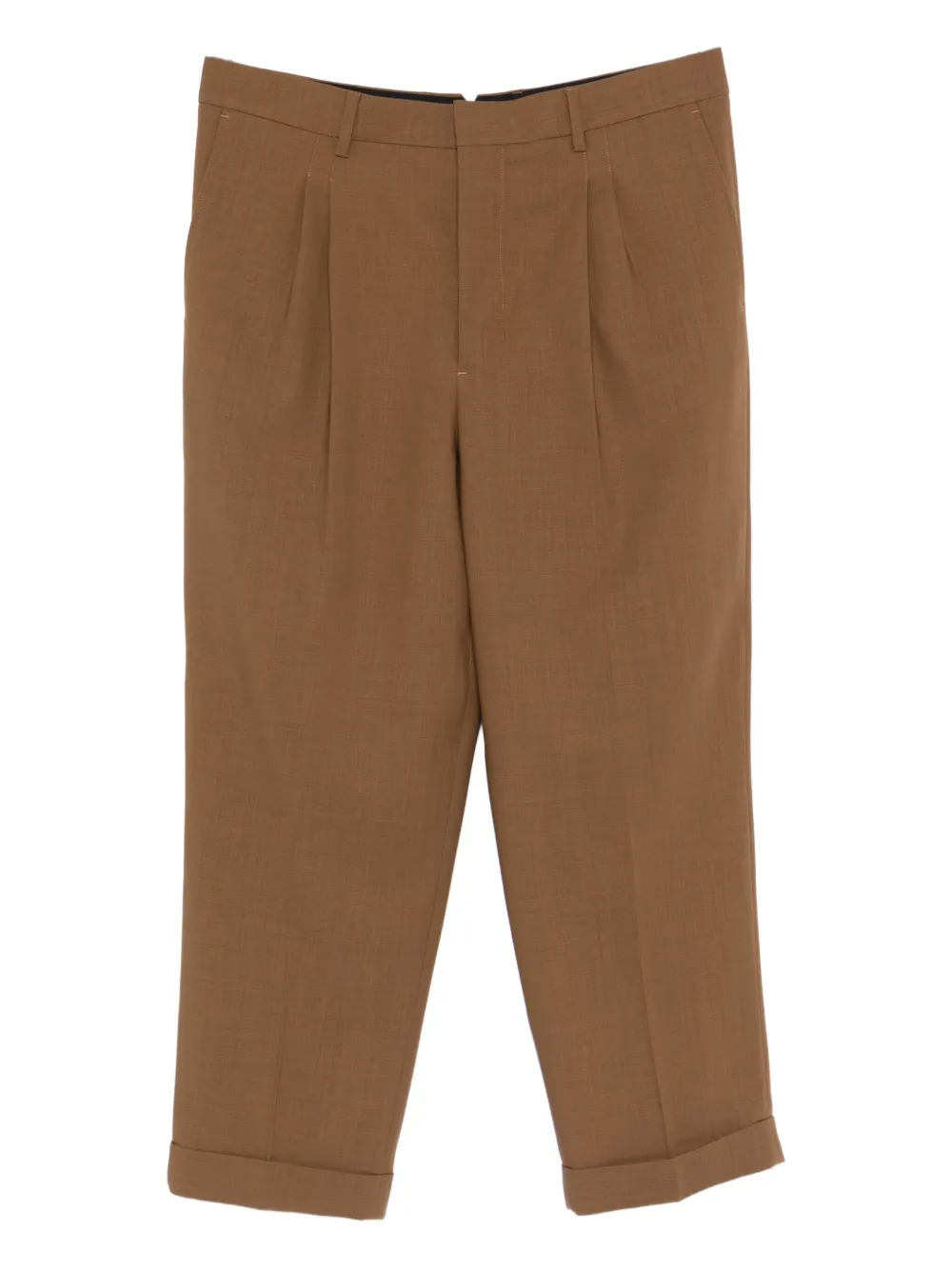AMI Paris pleated pants | Brown | Image 1
