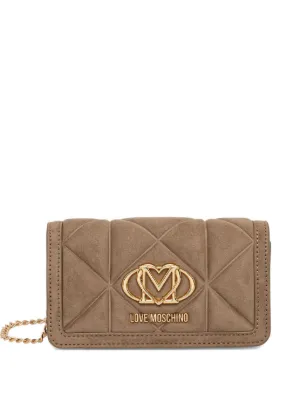 Sac Moschino Matelassé Vert - Style Porté épaule, Tissu Et Cuir, Neuf Sans étiquette, Très Tendance