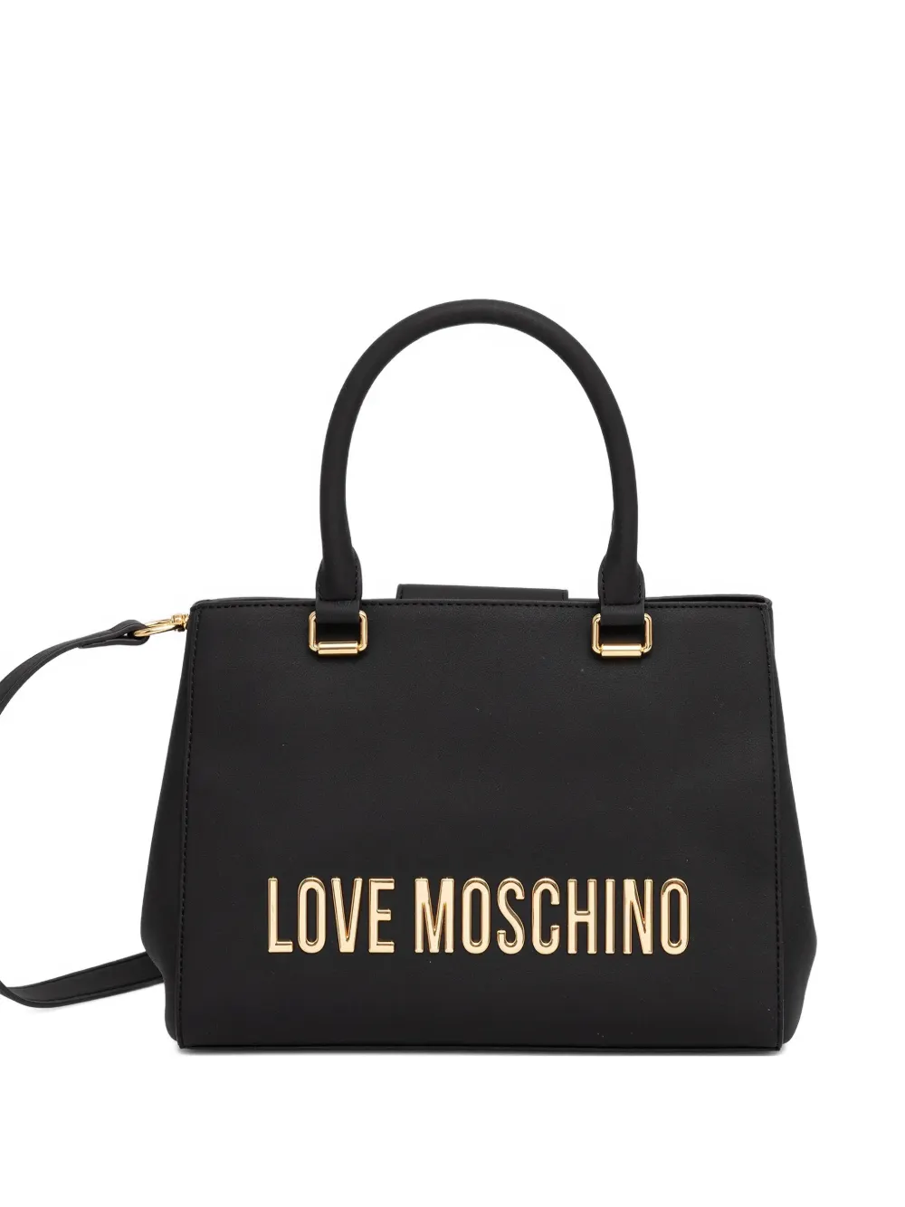 Love Moschino logo top tote bag - Nero