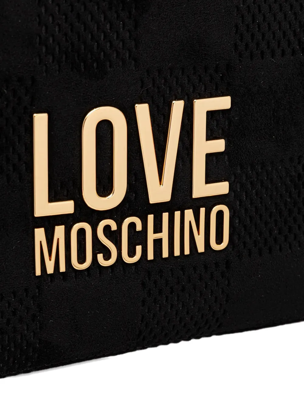 Love Moschino Rugzak met logo en handgreep Zwart