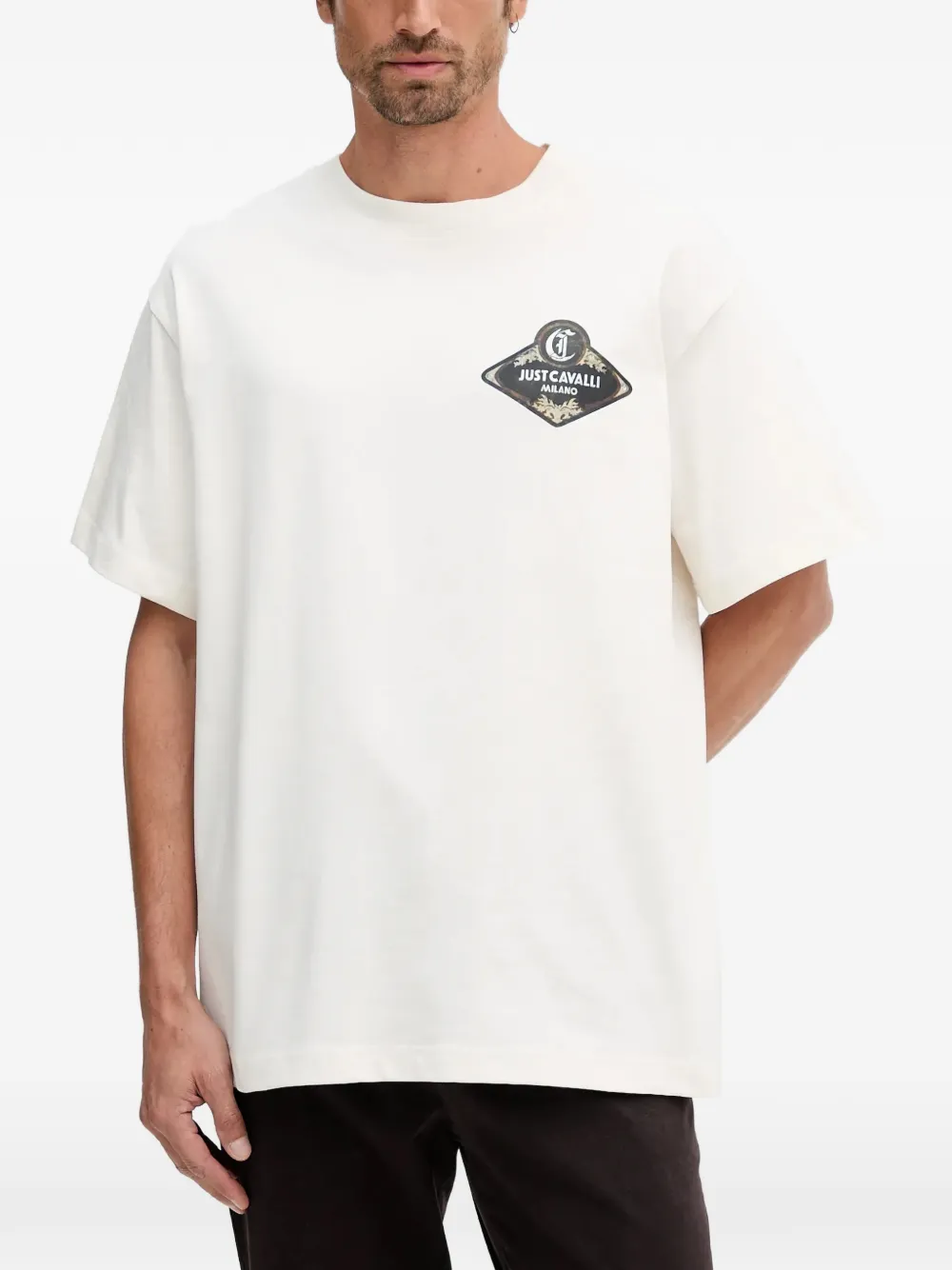 Just Cavalli logo-print T-shirt - Bianco