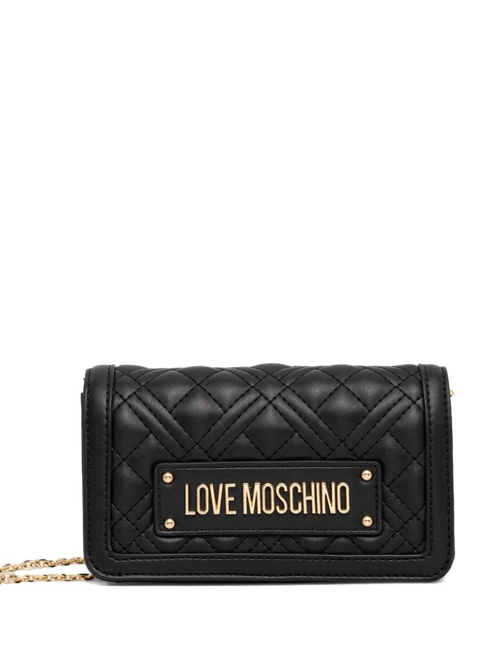 Love Moschino quilted chain-strap mini bag - Nero