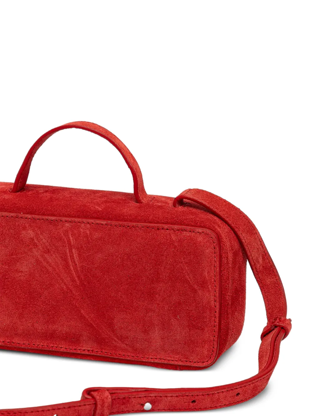  Msgm Suede Satchel - Red 