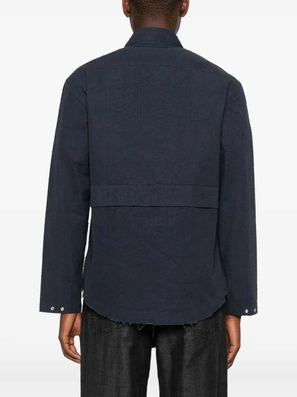 Craig Green Shirtjack met vlakken Blauw