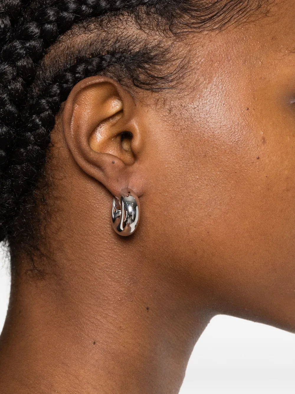 Tom Wood Sphere Hoops Earrings In Metallic