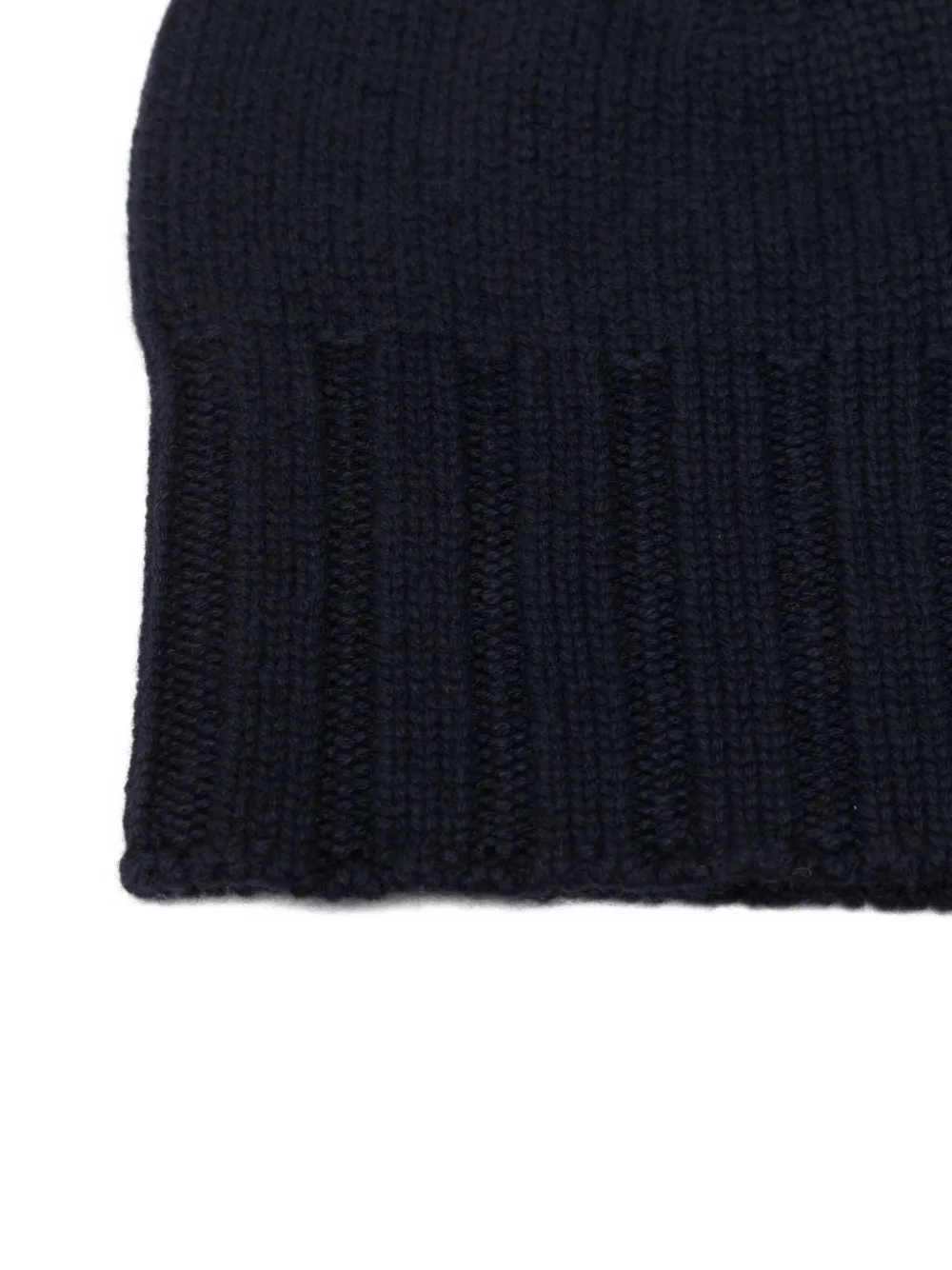 Beyou Ribbed-cuff Beanie Hat In Black