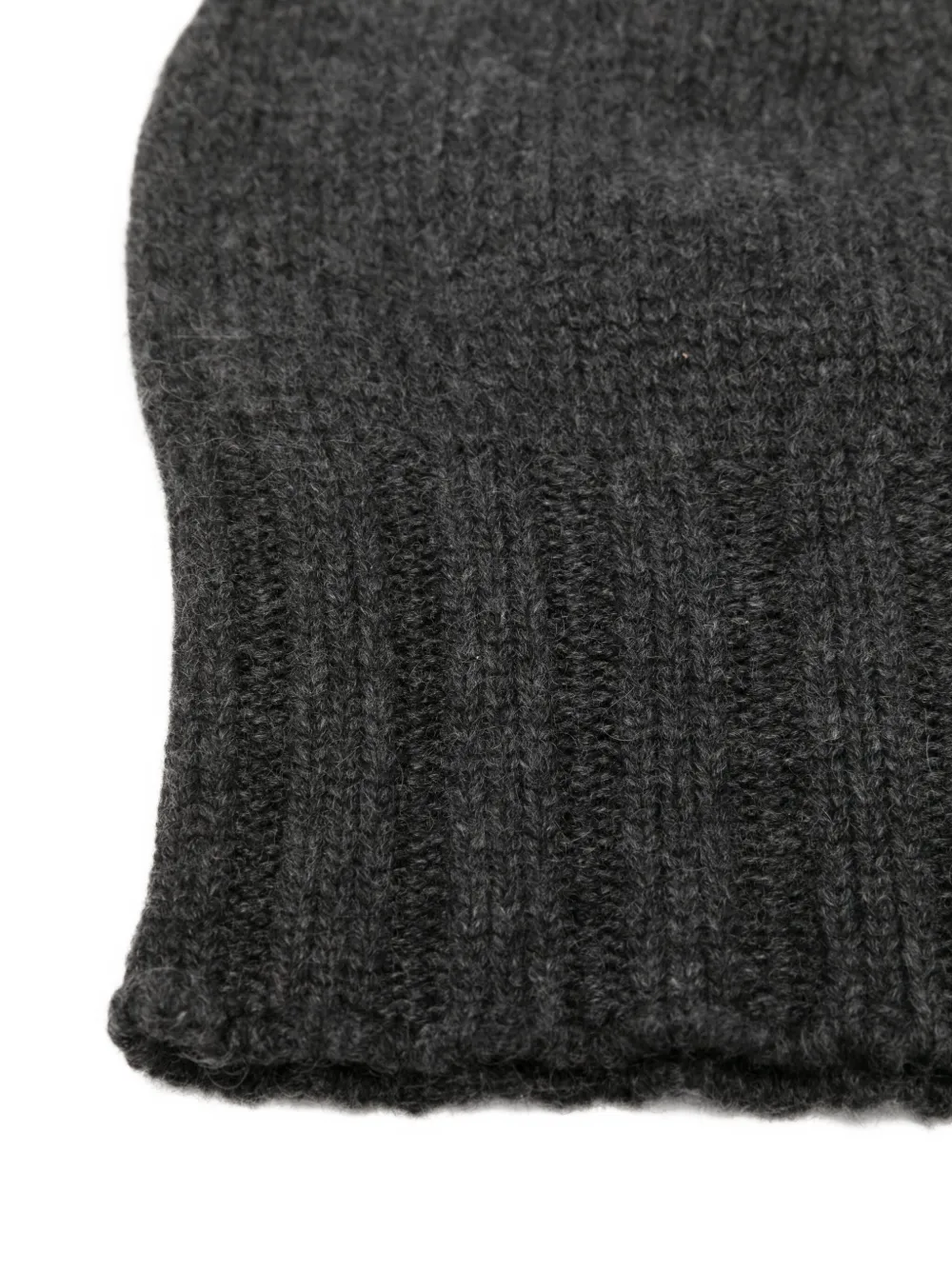 Beyou Ribbed-cuff Beanie Hat In Gray