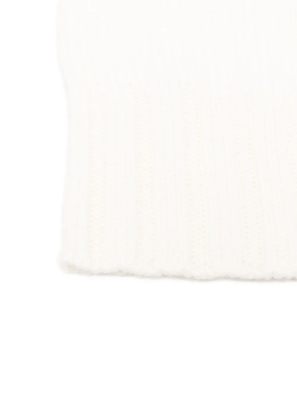  Beyou Ribbed-cuff Beanie Hat - White 