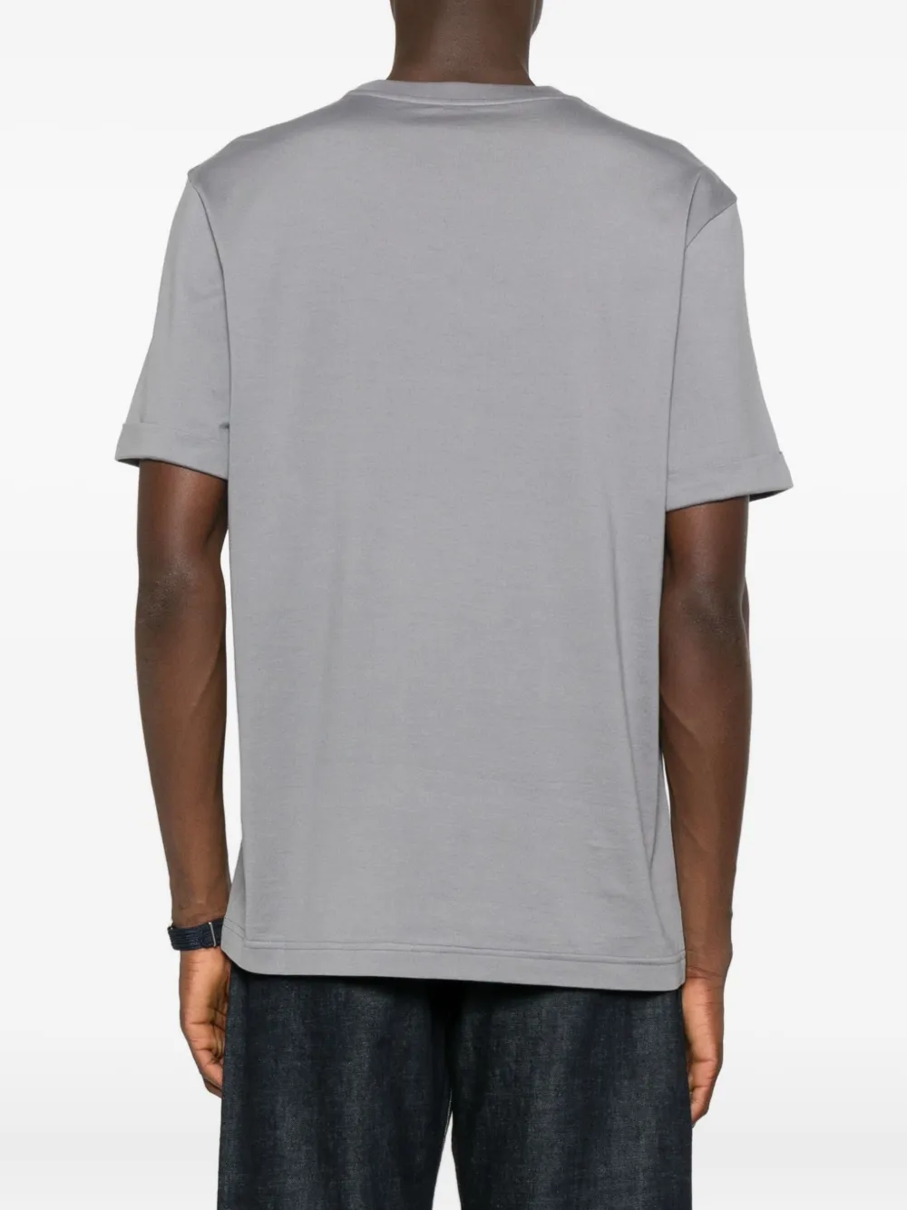 Kiton T-shirt met geborduurd logo Grijs