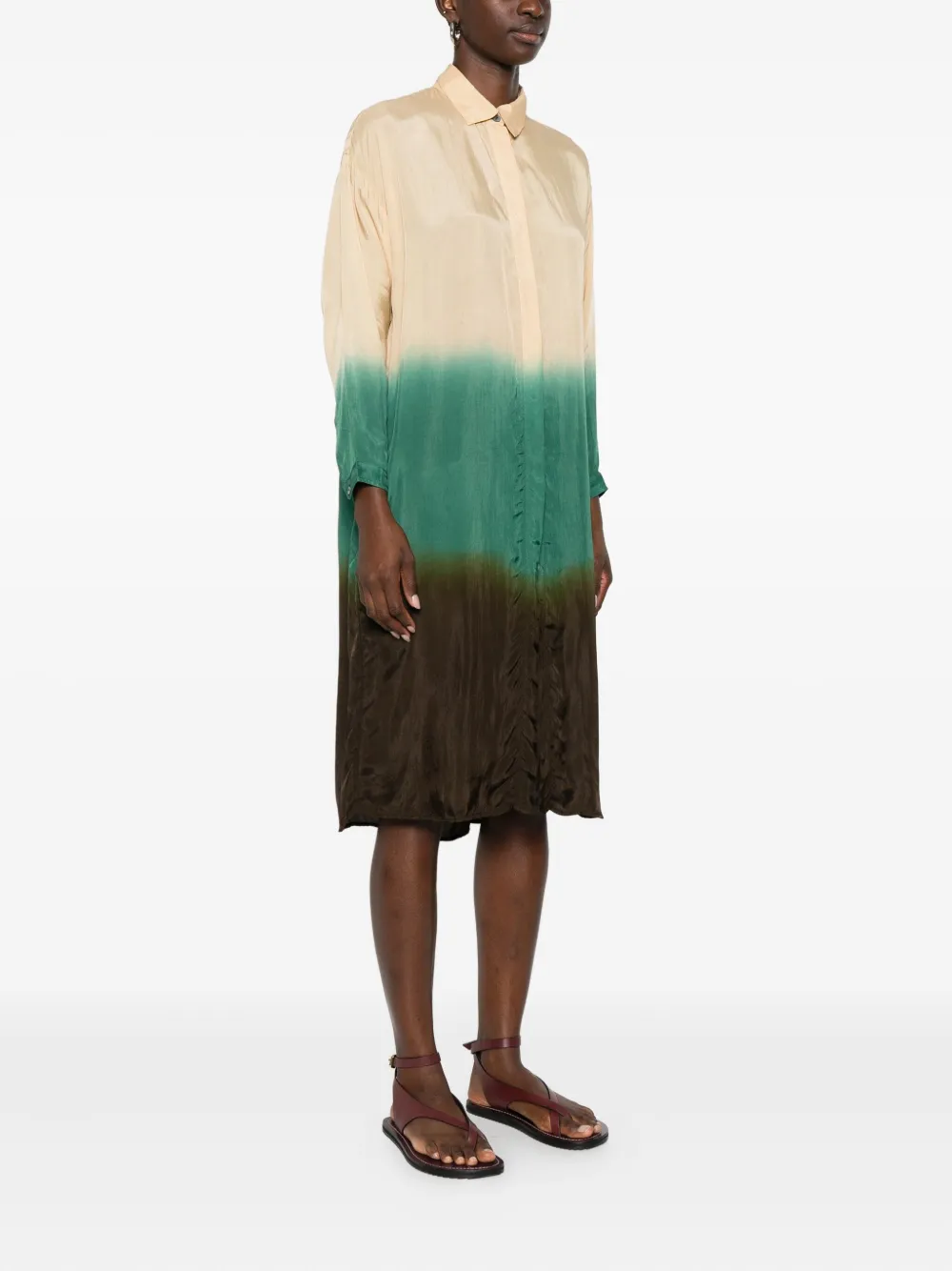 Yavi Phaedra Midi Dress In Multi