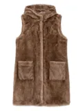 Betta Corradi hooded pocketed gilet - Brown