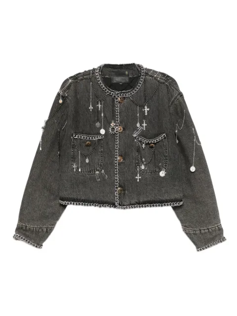 R13 appliqué-embellished jacket