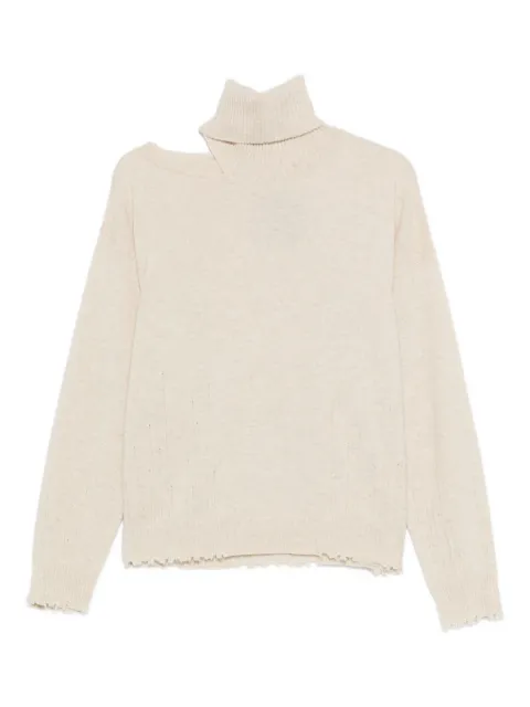 Uma Wang cut-out high-neck sweater