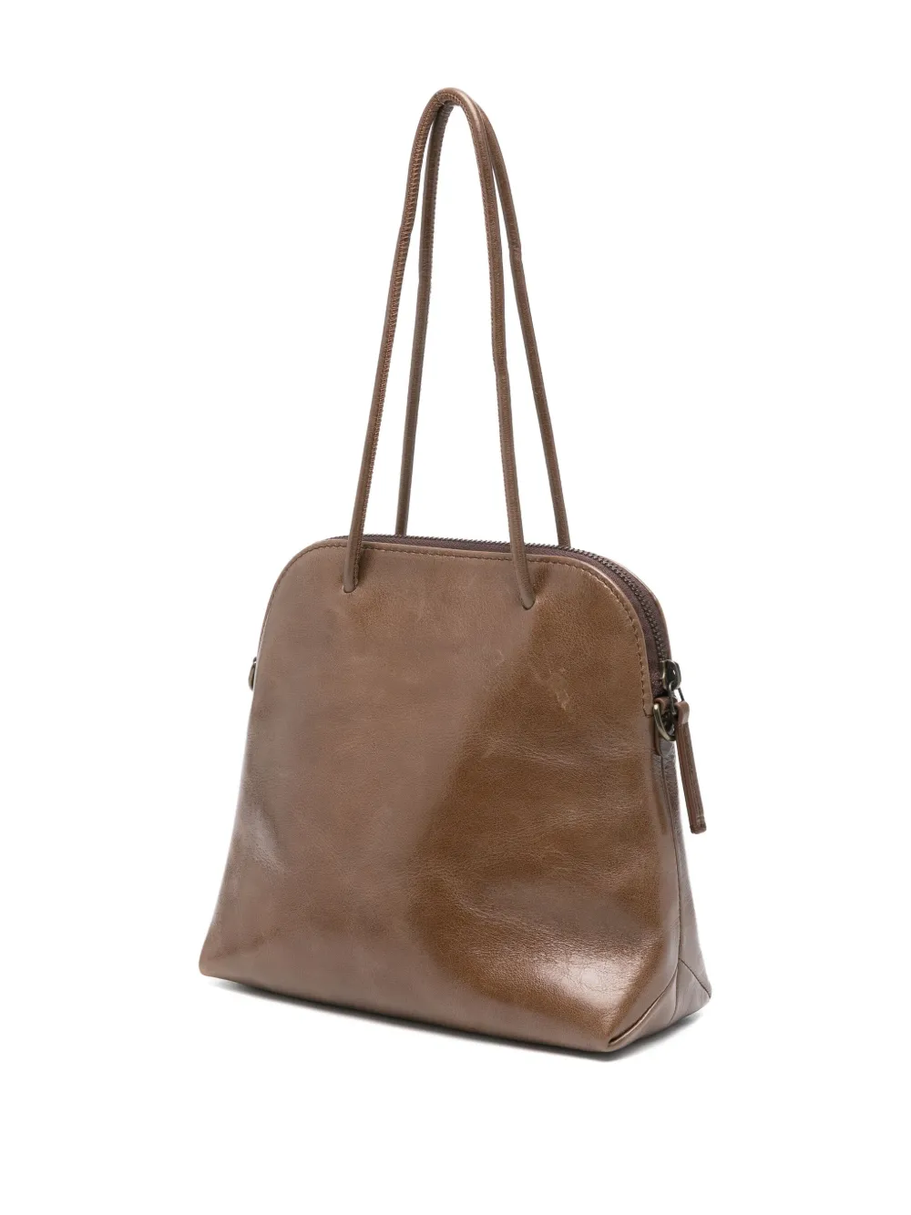 Uma Wang Kleine zachte leren clutch Bruin