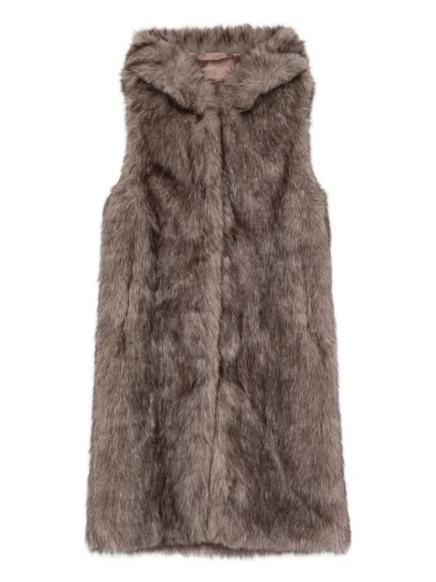 Betta Corradi hooded faux-fur vest