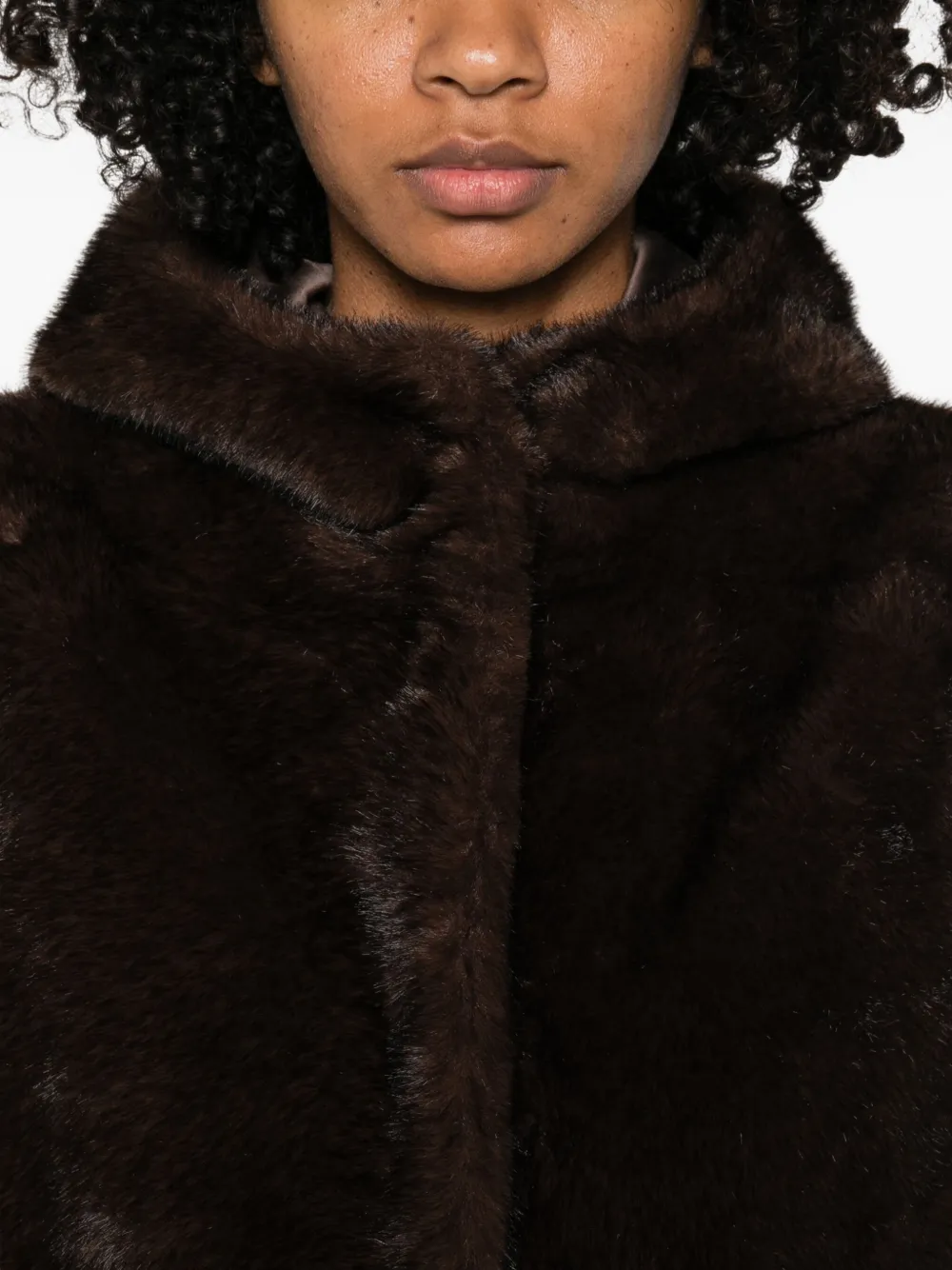 Betta Corradi Hooded Patch-pocket Gilet In Brown
