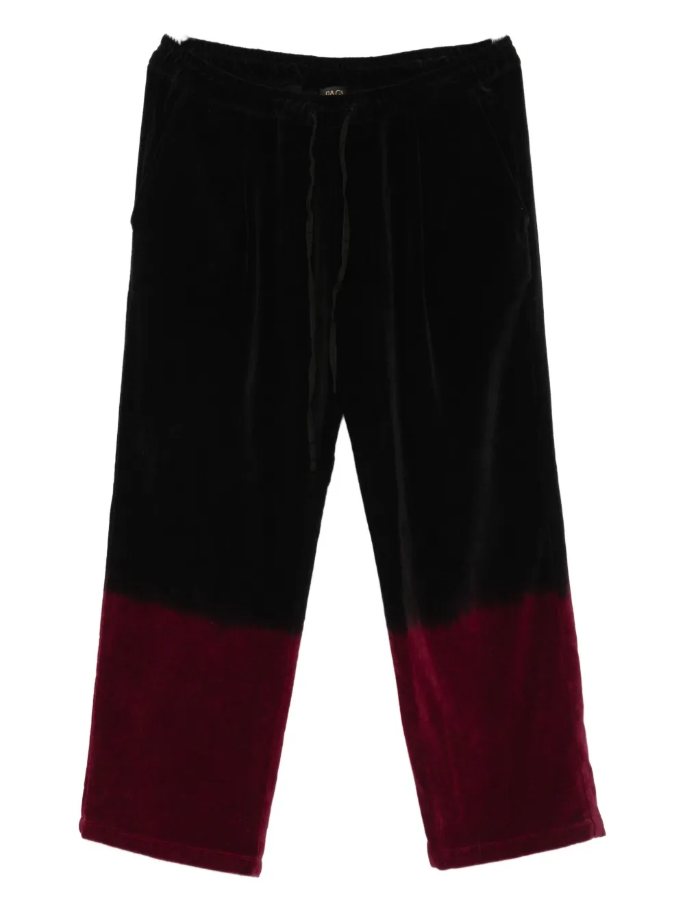 Yavi Tie-dye Trousers In Black