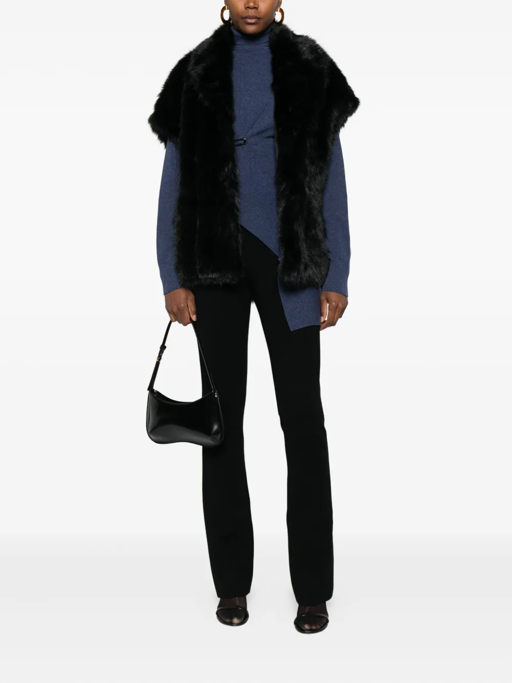 Betta Corradi shawl-collar short-sleeve jacket | Faux Fur & Shearling Jackets | Image 2