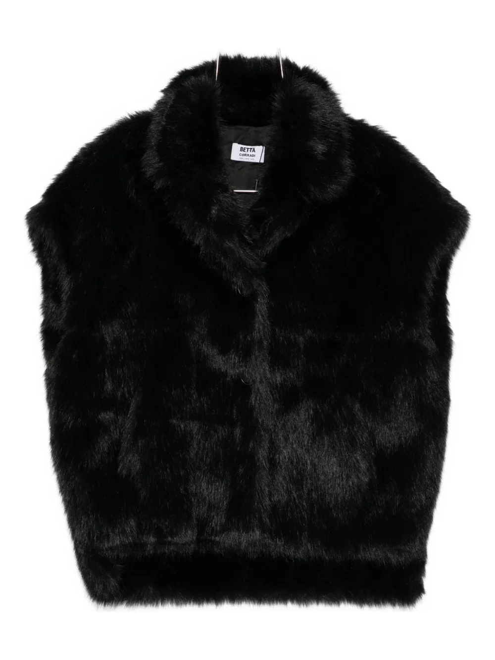 Betta Corradi shawl-collar short-sleeve jacket - Nero