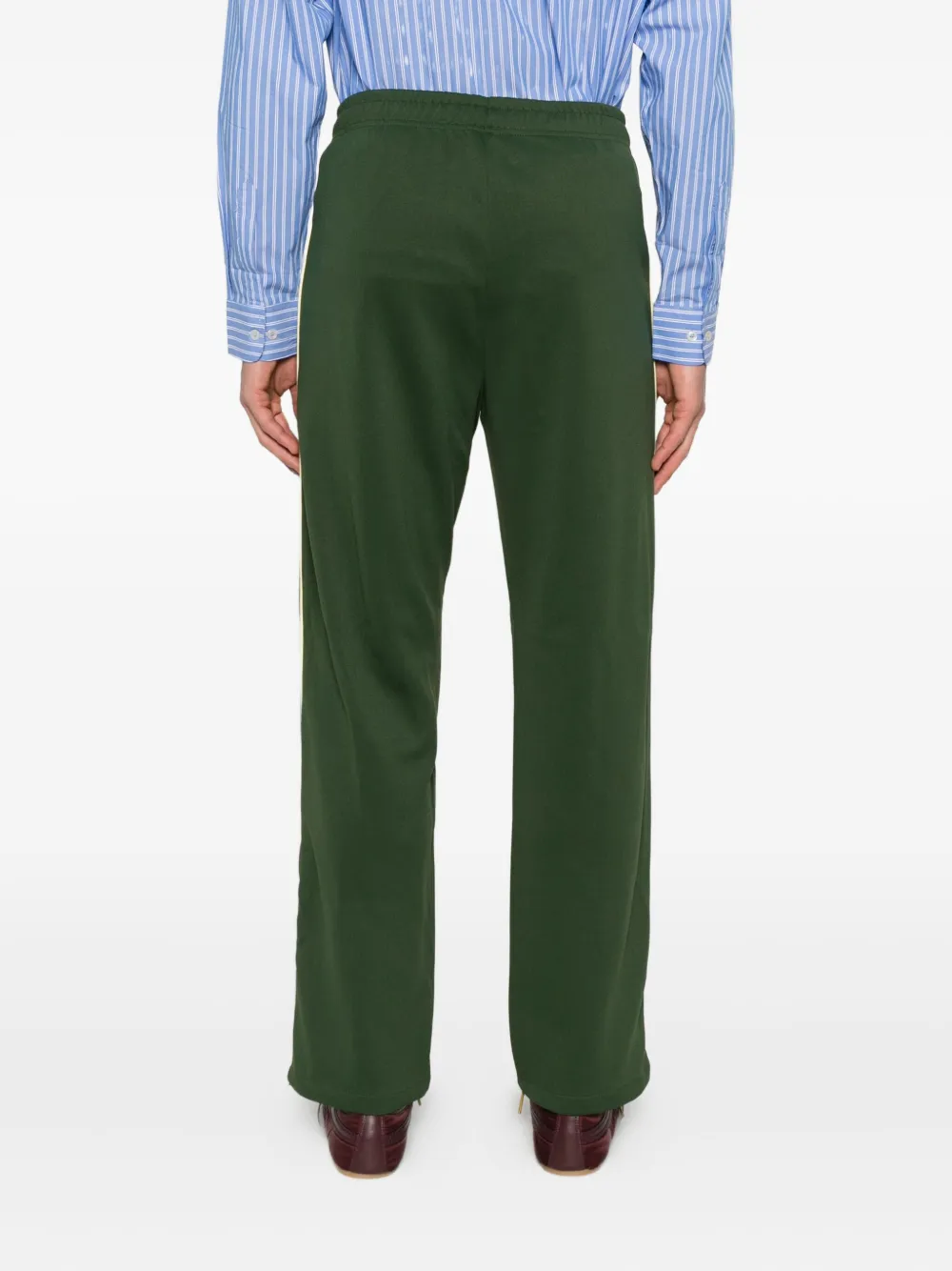 Walk In Paris Side-stripe Track Pants In Green