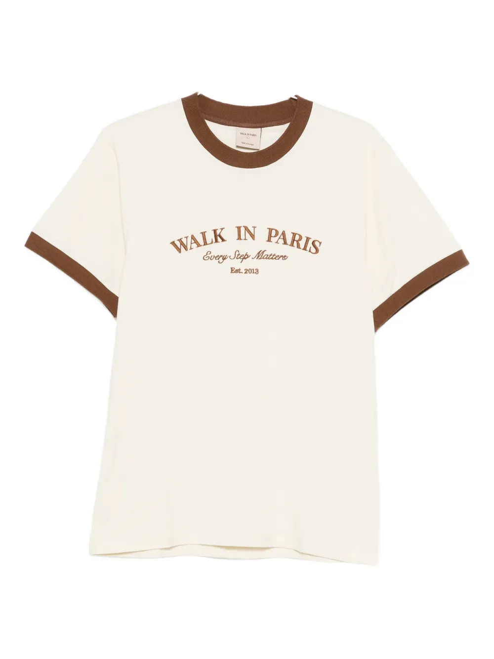 WALK IN PARIS Every Step Matters T-shirt | Neutrals | Image 1