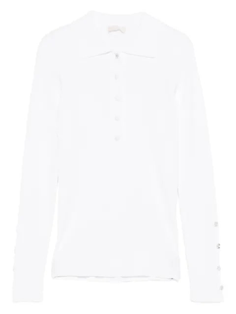 LIU JO buttoned long-sleeved polo top