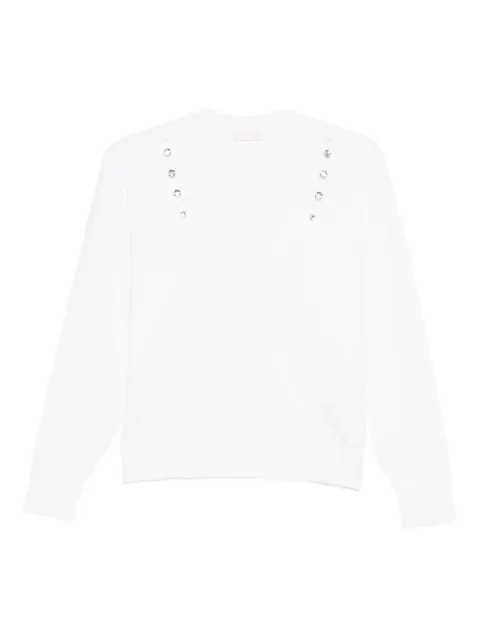 LIU JO embellished v-neck t-shirt
