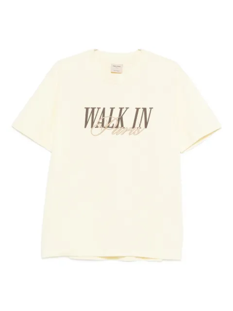 WALK IN PARIS logo-embroidered T-shirt