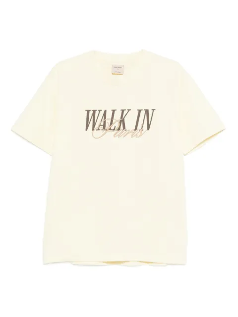 WALK IN PARIS logo-embroidered T-shirt