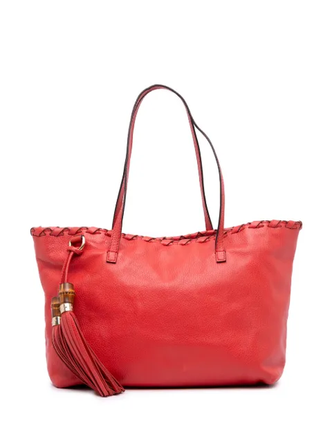 Gucci Pre-Owned 2016-2025 Leather Bamboo Tassel tote bag